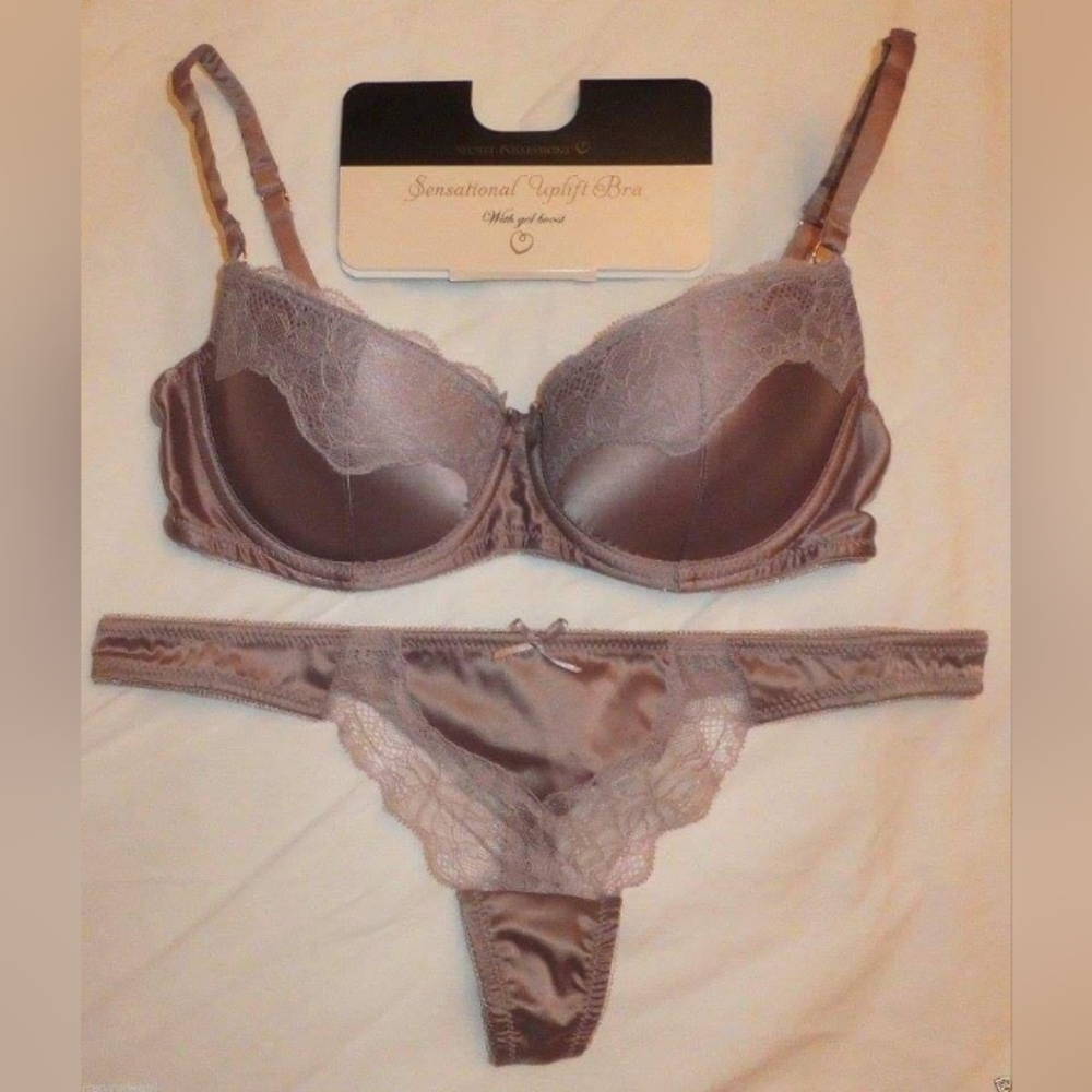 Matching bra and thong panty set new with tags